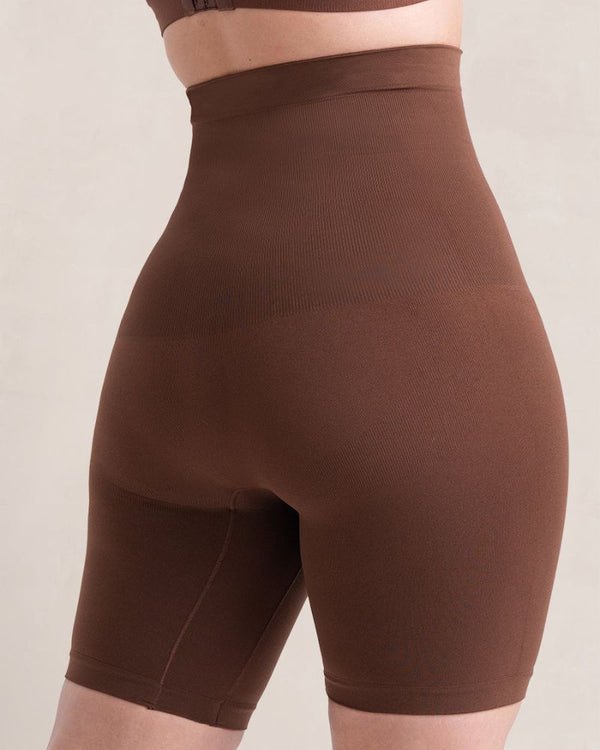 Seamless High-Waisted Shaping Shorts for a Smooth, Contoured Tummy