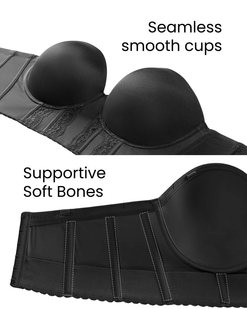 Low-Back Strapless Bra — Seamless, Invisible Support for Backless Outfits
