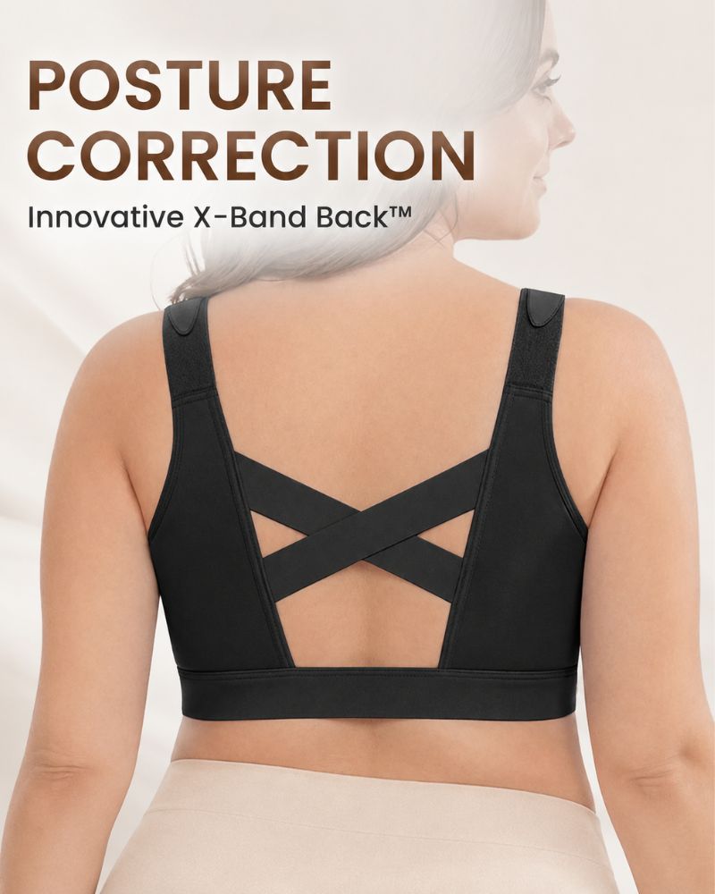 Custom-Lift Front-Zip Bra for Ultimate Posture Support