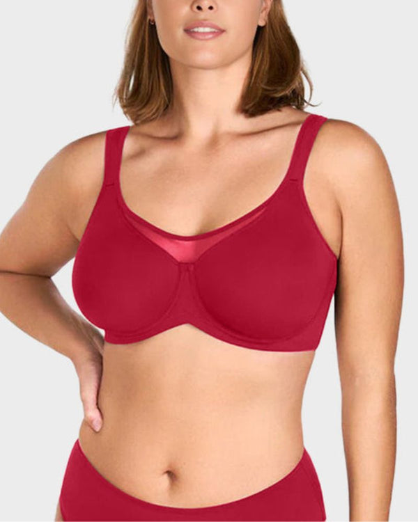 Plus Size Cooling Full-Coverage Minimizer Bra for Everyday Comfort