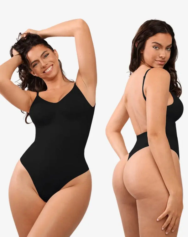 Low Back Seamless Tummy-Control Bodysuit Shapewear for a Sleek Silhouette