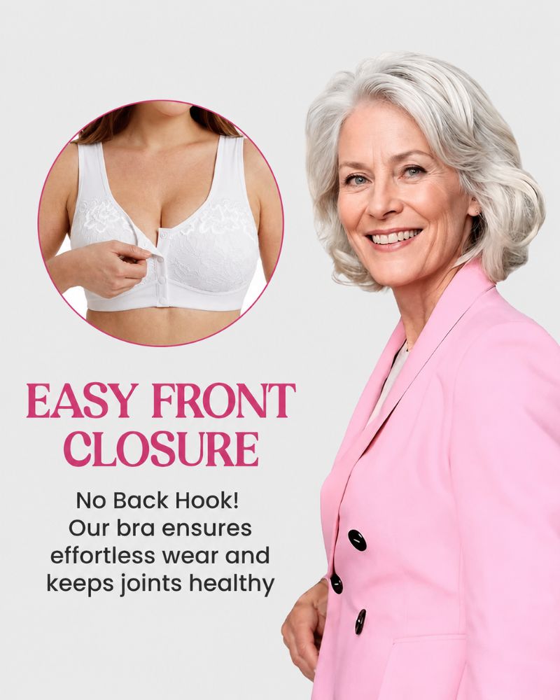 All-Day Comfort Front-Closure Wireless Support Bra