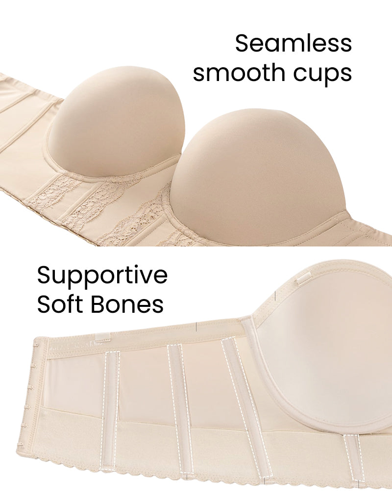Low-Back Strapless Bra — Seamless, Invisible Support for Backless Outfits
