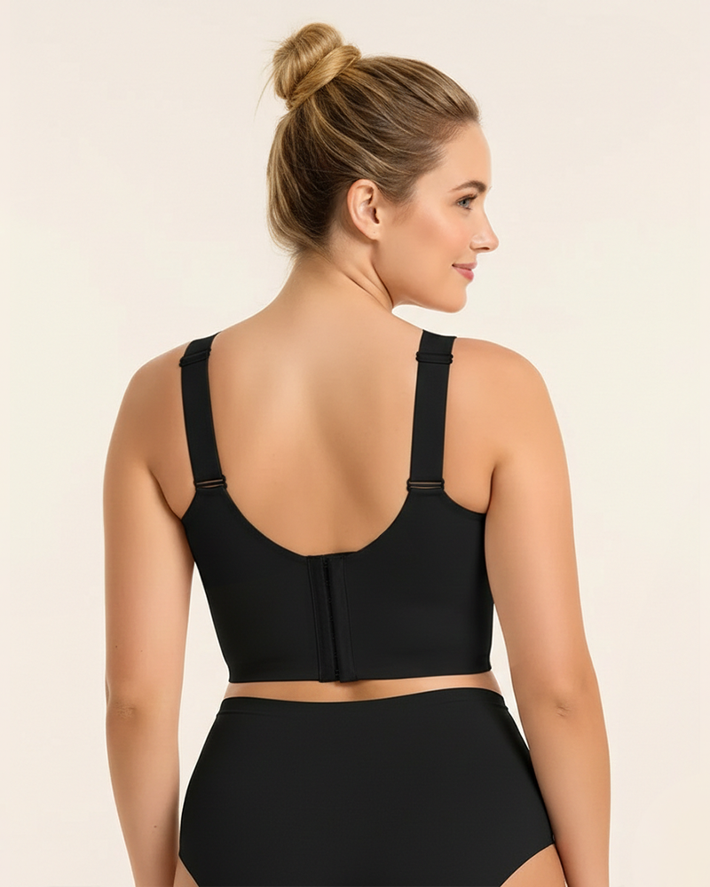 Plus-Size Back-Smoothing Seamless Push-Up Jelly Bra