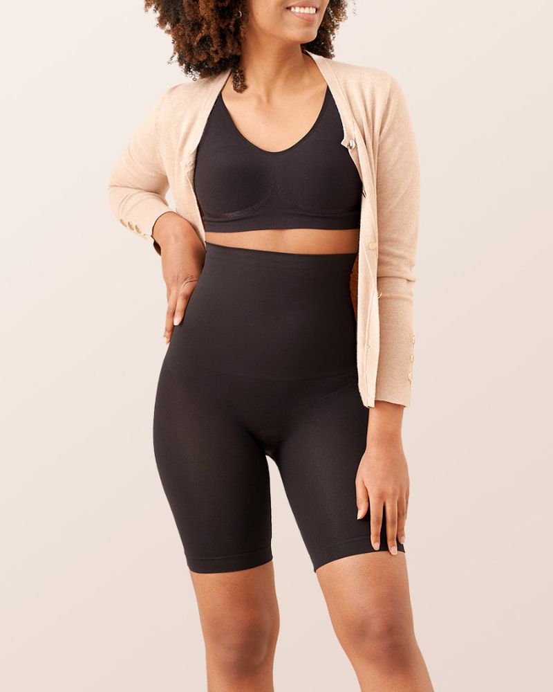Seamless High-Waisted Shaping Shorts for a Smooth, Contoured Tummy