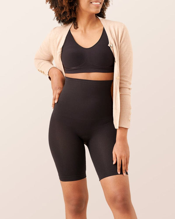 Seamless High-Waisted Shaping Shorts for a Smooth, Contoured Tummy