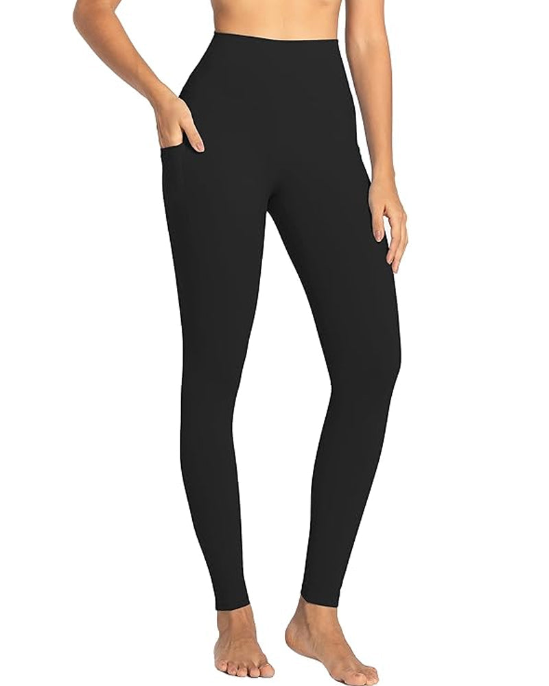 High-Waisted Butt-Lifting Shaping Leggings with Tummy Control and Side Pockets