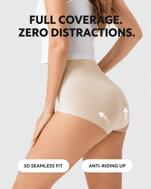 5-Pack Seamless No-Show High-Waisted Panties for a Smooth, Invisible Fit