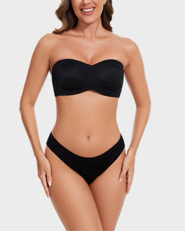 All-Day Support Non-Slip Convertible Bandeau Bra