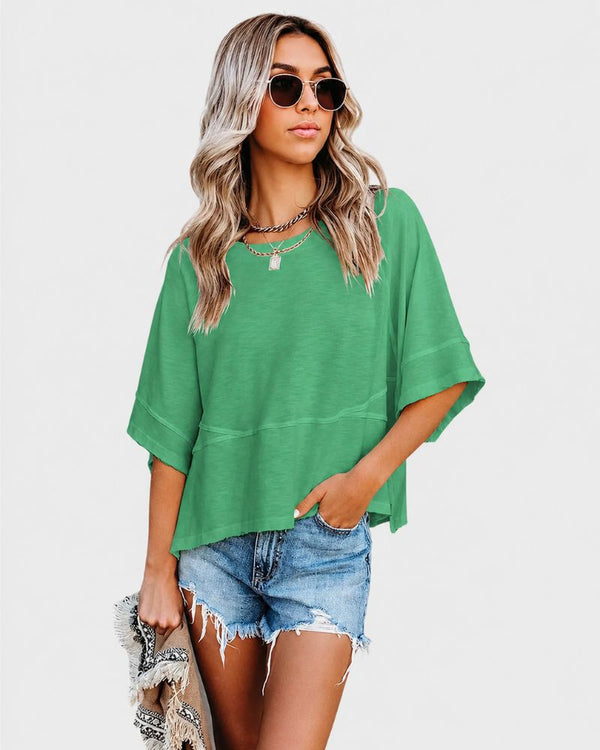 Relaxed-Fit Flared-Sleeve T-Shirt