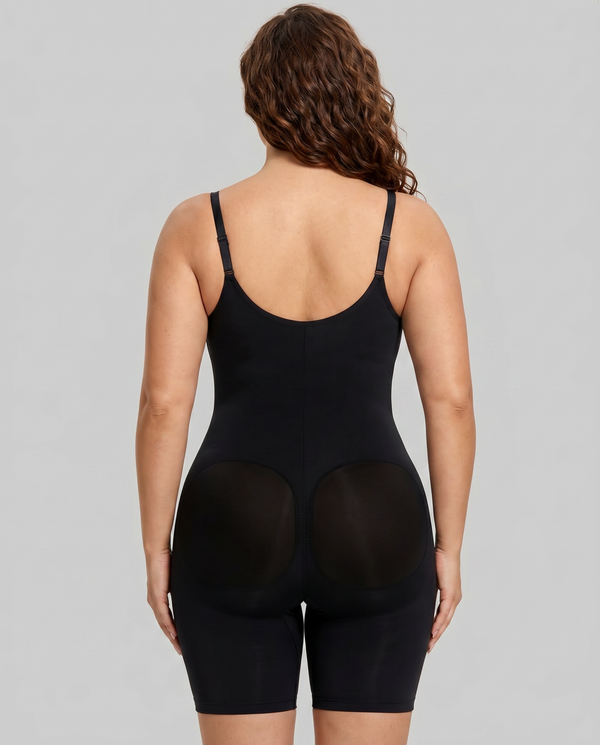 Women's Zip-Front Shaping Bodysuit with Tummy Control