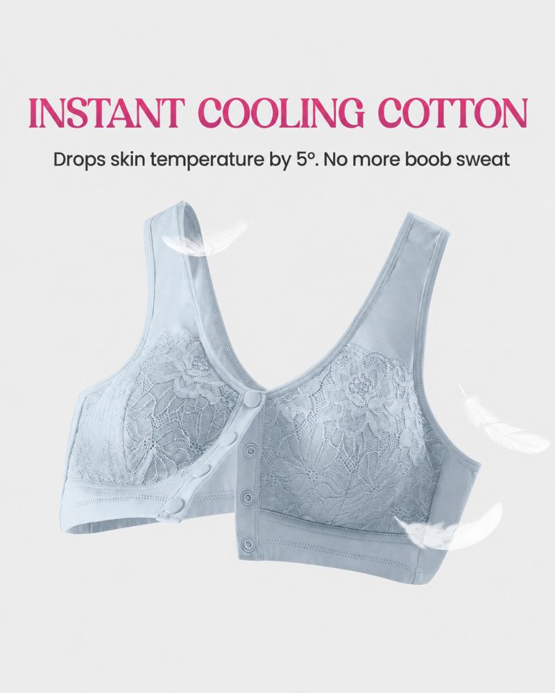 All-Day Comfort Front-Closure Wireless Support Bra