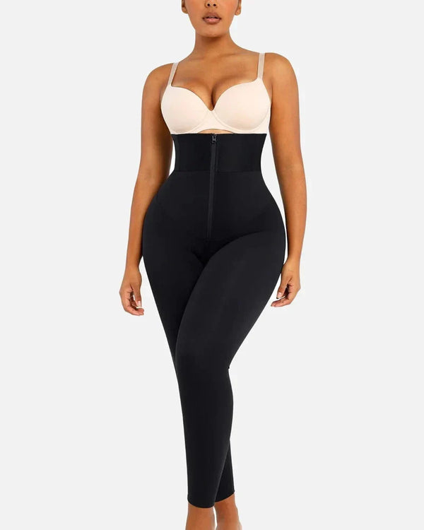 AirSlim ElasticFuse High-Waist Shaping Leggings – Targeted Tummy Control, All-Day Comfort & Support, Black