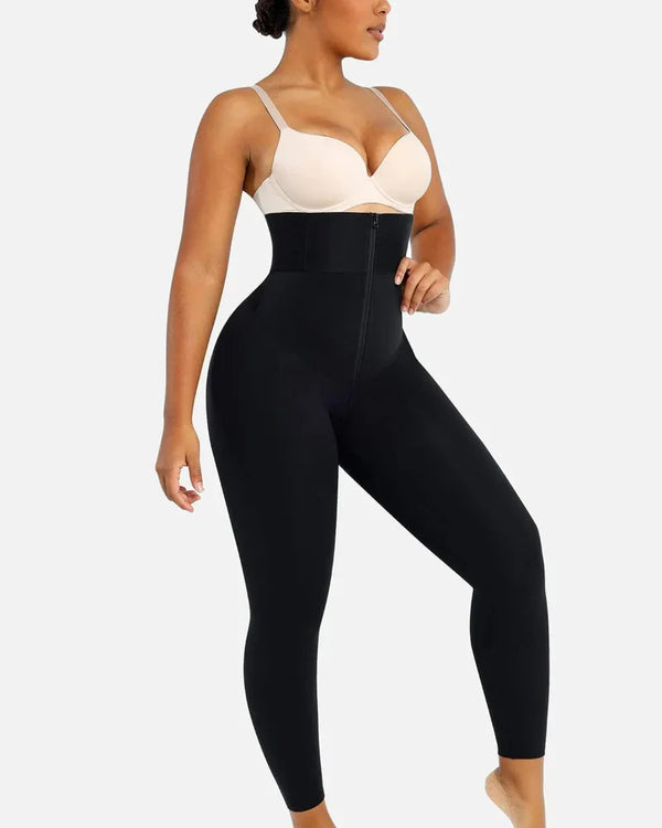 AirSlim ElasticFuse High-Waist Shaping Leggings – Targeted Tummy Control, All-Day Comfort & Support, Black