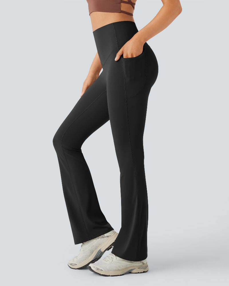 Sculpting High-Waist Yoga Leggings with Convenient Pockets