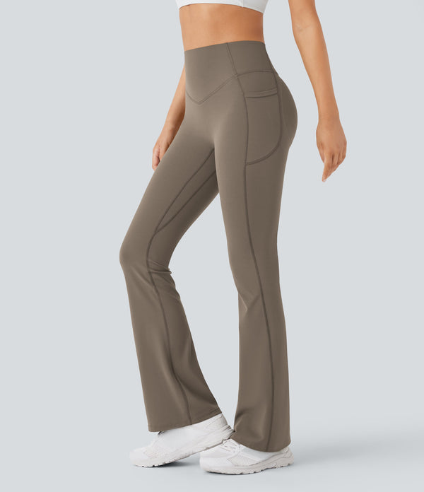 Sculpting High-Waist Yoga Leggings with Convenient Pockets