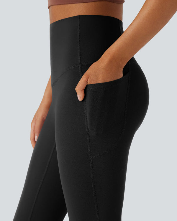 Sculpting High-Waist Yoga Leggings with Convenient Pockets