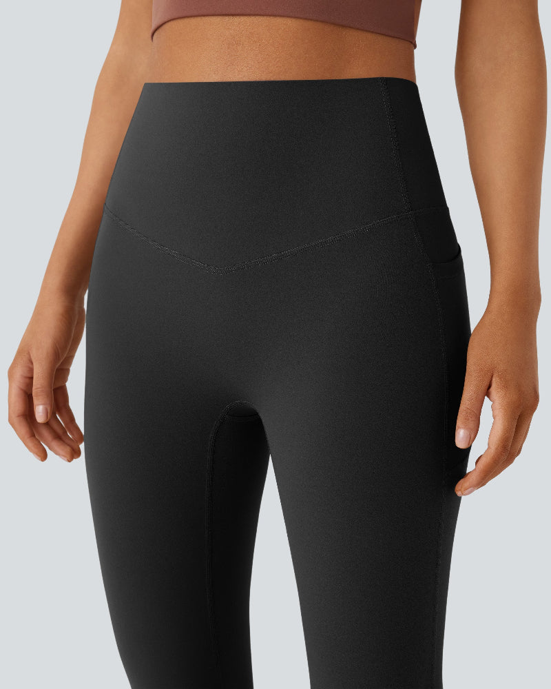 Sculpting High-Waist Yoga Leggings with Convenient Pockets