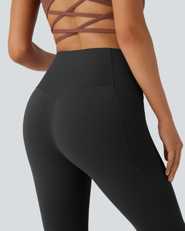 Sculpting High-Waist Yoga Leggings with Convenient Pockets