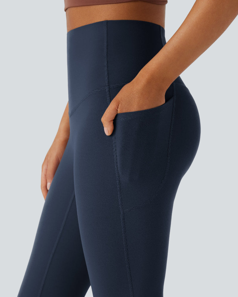 Sculpting High-Waist Yoga Leggings with Convenient Pockets
