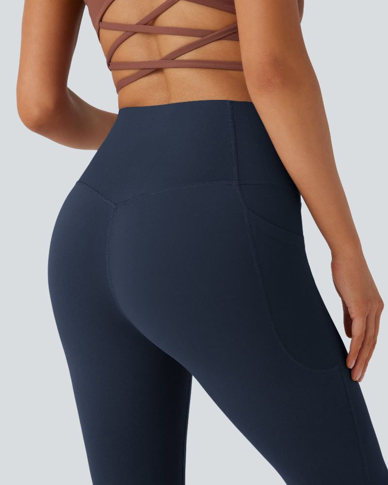 Sculpting High-Waist Yoga Leggings with Convenient Pockets