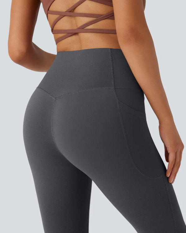Sculpting High-Waist Yoga Leggings with Convenient Pockets