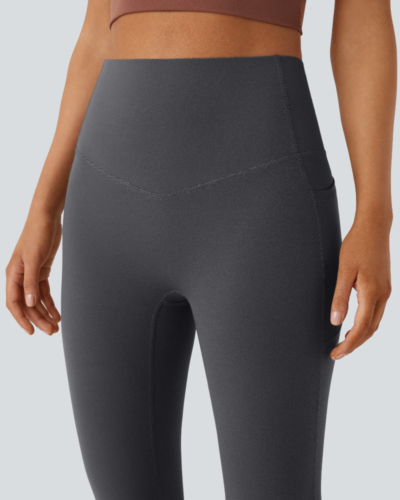 Sculpting High-Waist Yoga Leggings with Convenient Pockets