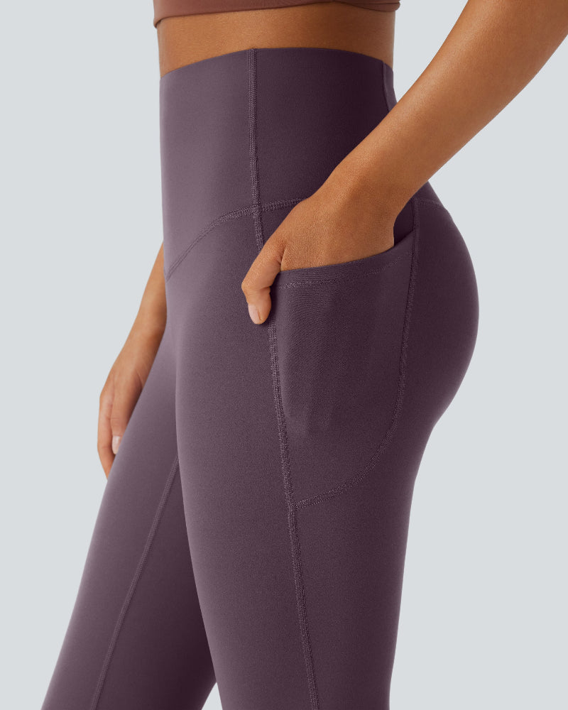 Sculpting High-Waist Yoga Leggings with Convenient Pockets