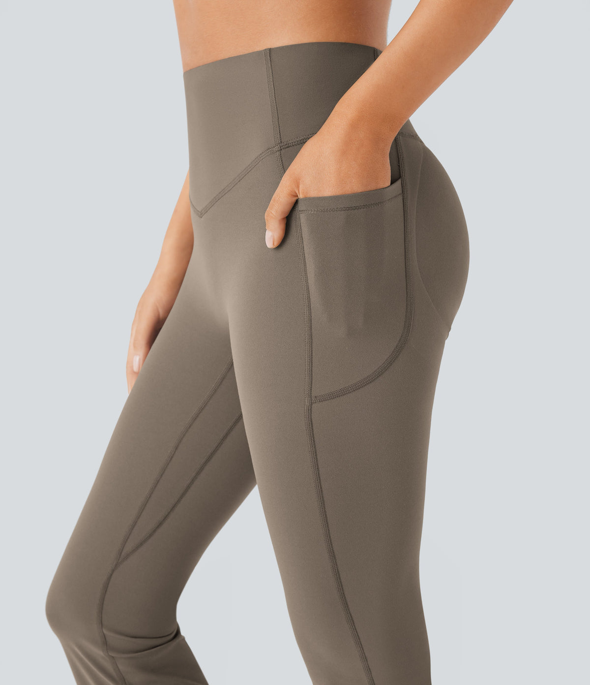 Sculpting High-Waist Yoga Leggings with Convenient Pockets
