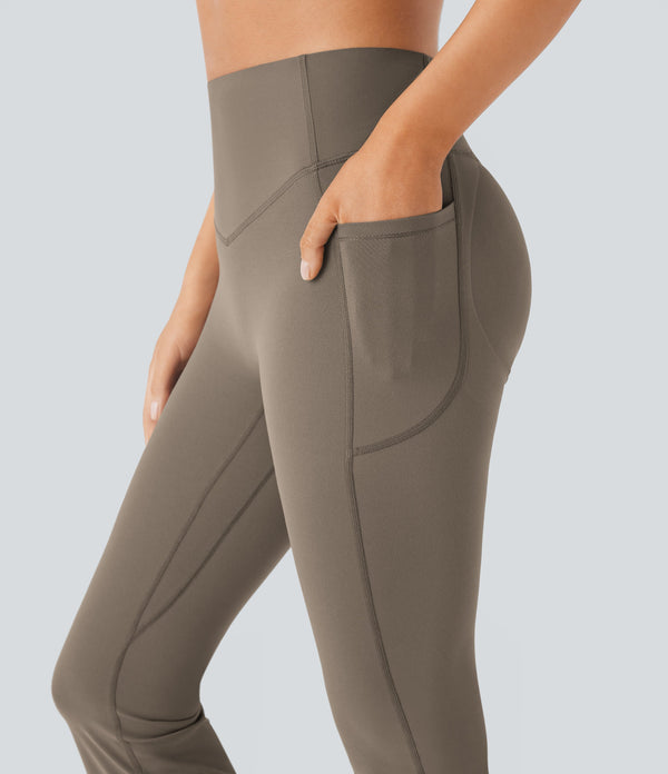 Sculpting High-Waist Yoga Leggings with Convenient Pockets