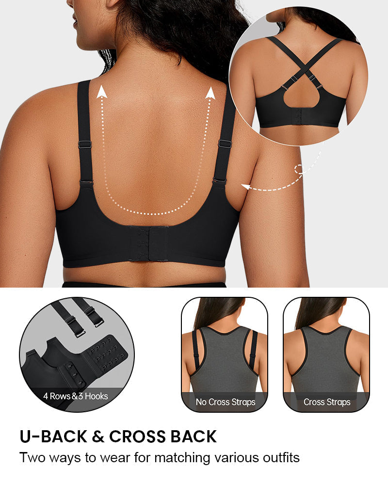 Seamless Deep-V Push-Up Wireless Bra for Women – Comfortable, Flattering Support All Day