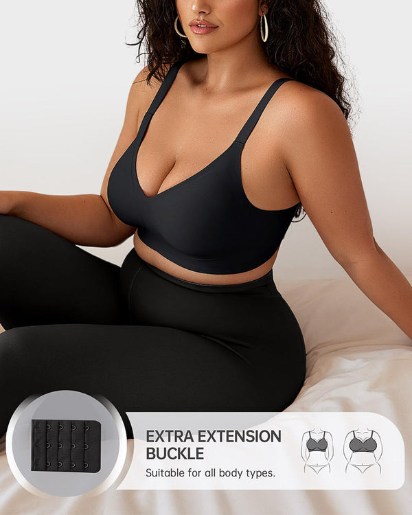 Seamless Deep-V Push-Up Wireless Bra for Women – Comfortable, Flattering Support All Day