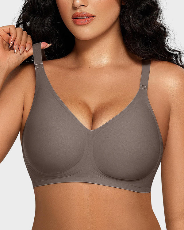 Seamless Deep-V Push-Up Wireless Bra for Women – Comfortable, Flattering Support All Day