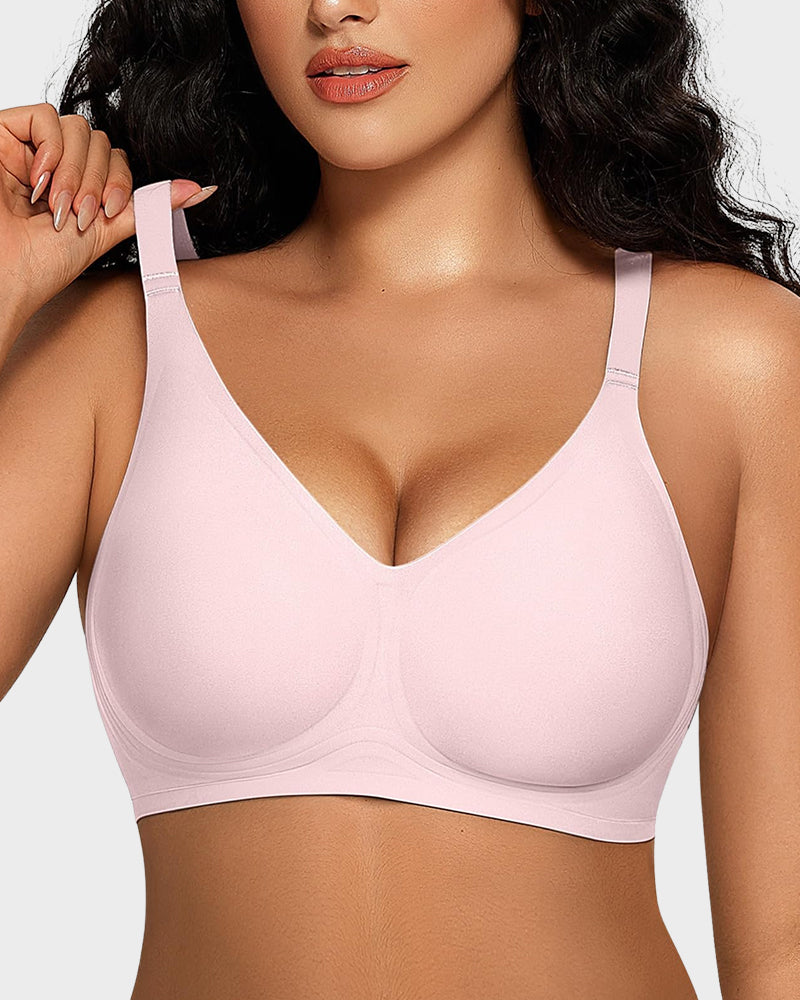 Seamless Deep-V Push-Up Wireless Bra for Women – Comfortable, Flattering Support All Day