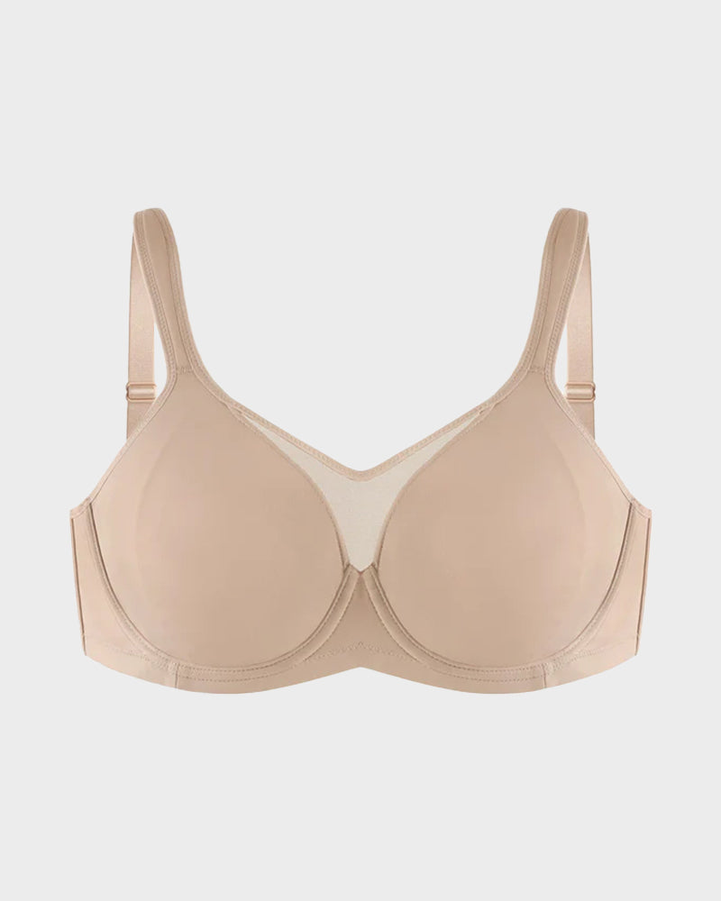 Plus Size Cooling Full-Coverage Minimizer Bra for Everyday Comfort