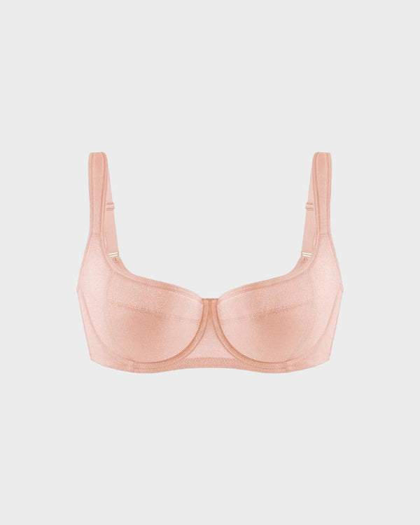 Delicately Padded Balconette Bra with Soft Fit for a Natural Lift