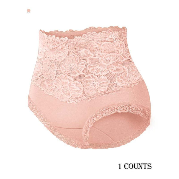 Everyday Comfort: High-Waist Lace-Trim Panties, 5-Pack