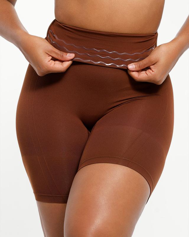 Women's Seamless High-Waisted Shapewear Shorts – Sculpting Body Shaper for Slimming Thighs and Tummy Control