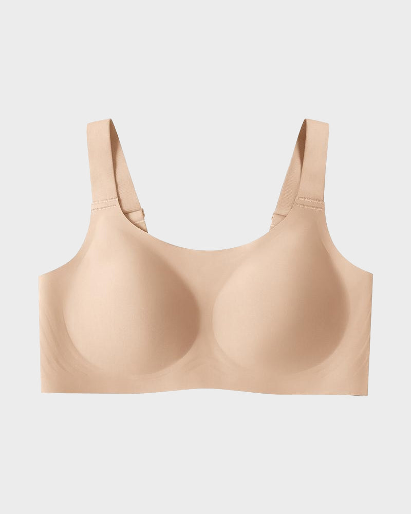 Wireless Full-Coverage Jelly Bra with Breathable Straps for All-Day Comfort