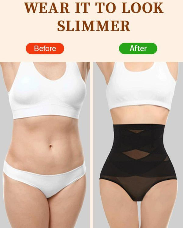 Women's High-Waisted Shapewear Panties - 3-Piece Set