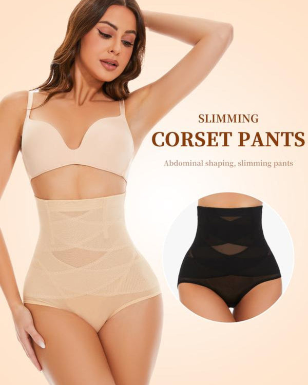 Women's High-Waisted Shapewear Panties - 3-Piece Set