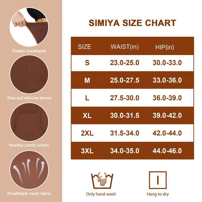 Women's High-Waisted Shapewear Panties - 3-Piece Set