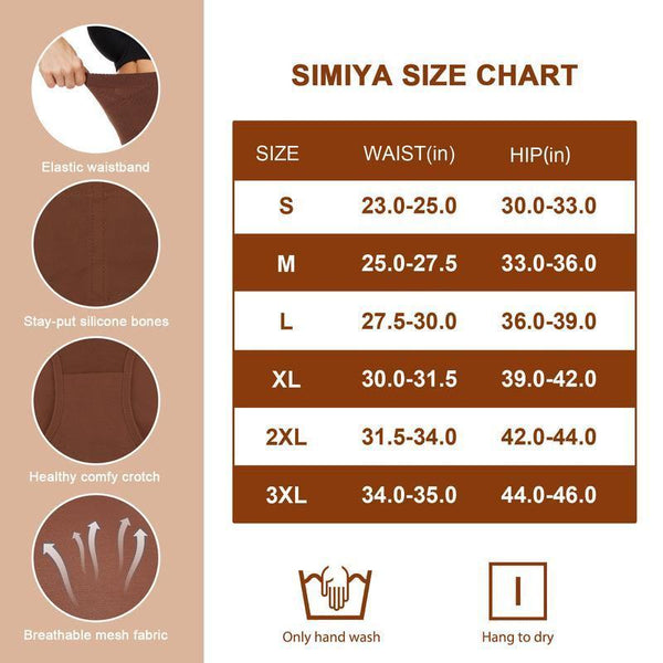 Women's High-Waisted Shapewear Panties - 3-Piece Set