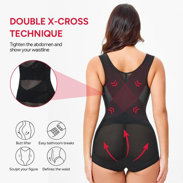 True Shape Mesh Shapewear Bodysuit – Breathable, Invisible Tummy Control