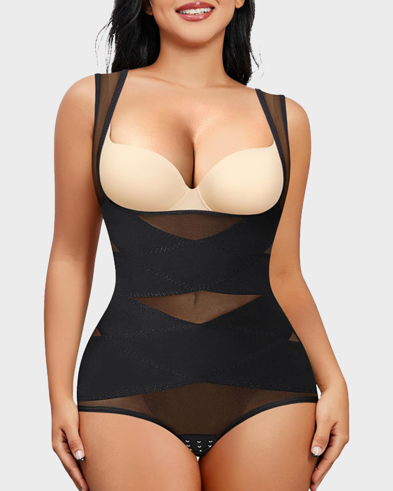 True Shape Mesh Shapewear Bodysuit – Breathable, Invisible Tummy Control