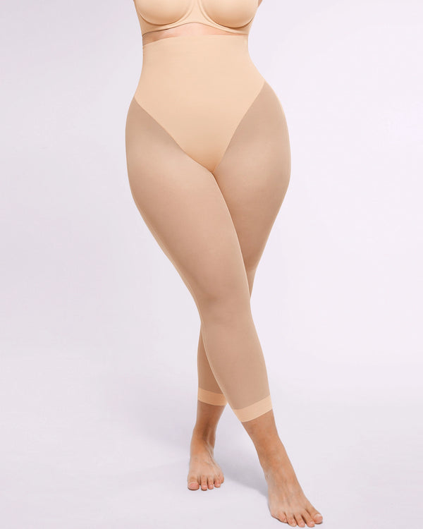 Shapecurve 3D Butt-Lifting Mesh Capri Tights – Sculpting Capris with Breathable Mesh