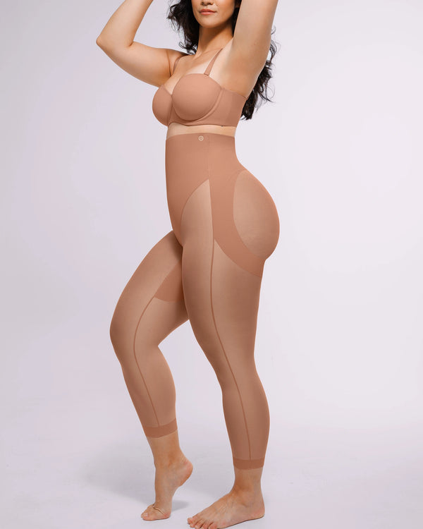 Shapecurve 3D Butt-Lifting Mesh Capri Tights – Sculpting Capris with Breathable Mesh