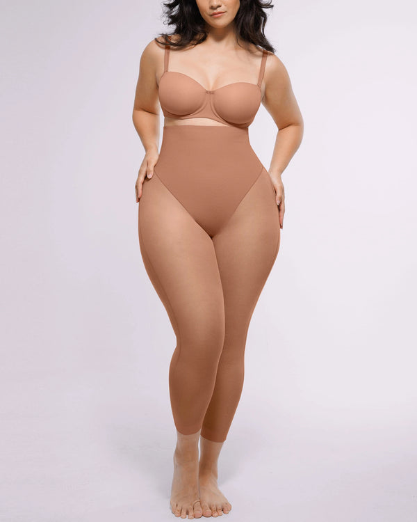 Shapecurve 3D Butt-Lifting Mesh Capri Tights – Sculpting Capris with Breathable Mesh
