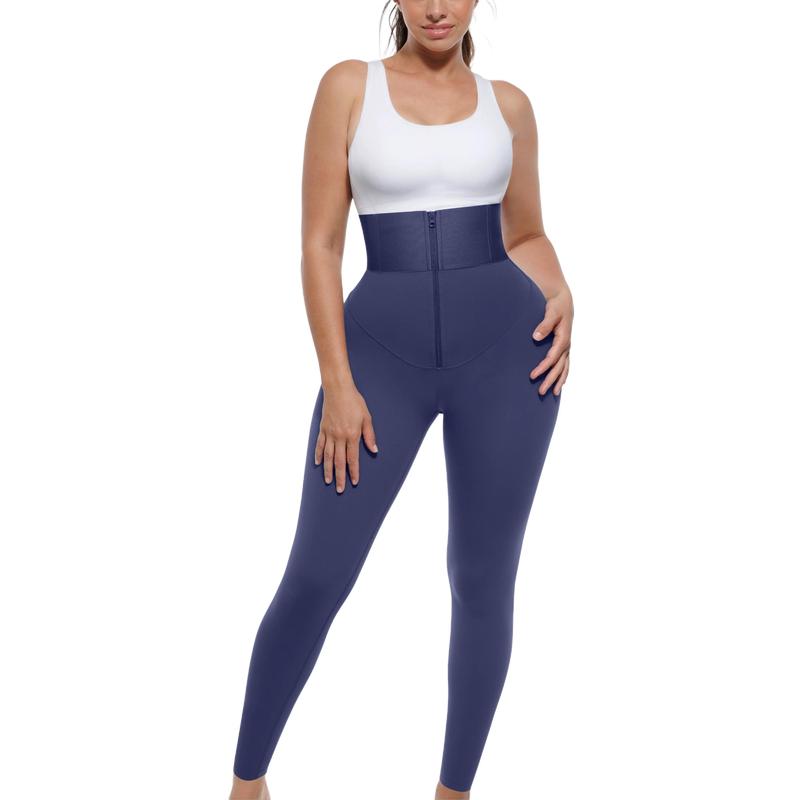AirSlim ElasticFuse High-Waist Shaping Leggings – Targeted Tummy Control, All-Day Comfort & Support, Black Secondary image