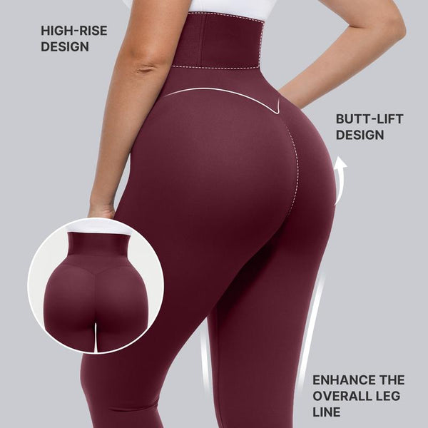 AirSlim ElasticFuse High-Waist Shaping Leggings – Targeted Tummy Control, All-Day Comfort & Support, Black